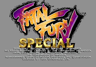 Fatal Fury Special screenshot 3 for Sega Mega CD